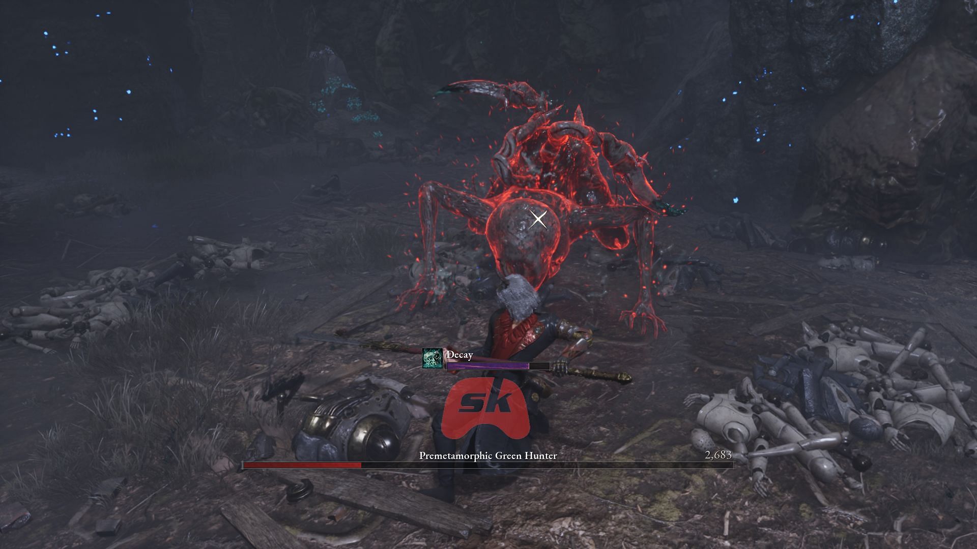 If the boss' HP is low, you can hit it with Flamberge along with a couple of combos from your weapon (Image via Sportskeeda Gaming // NEOWIZ)